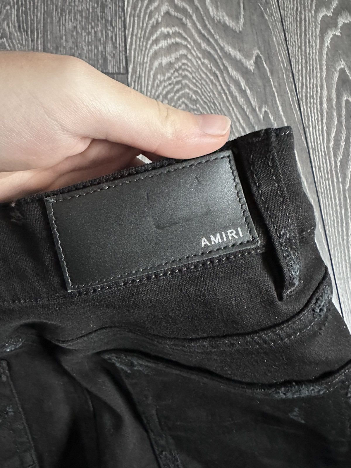 Amiri amiri mx1 zebra sequin patch black skinny jeans Size US 31 - 4 Thumbnail