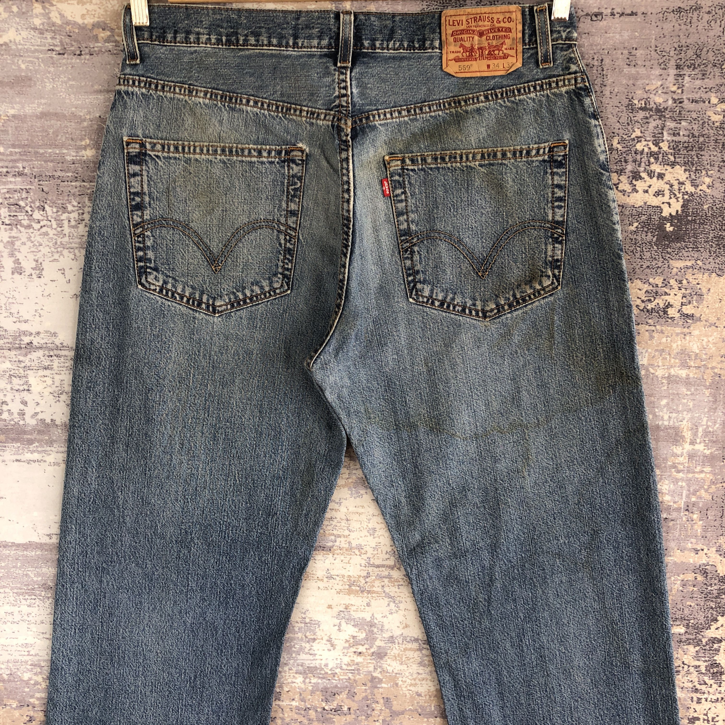 Levi's Vintage Y2K Crazy Levis 569 Baggy Jeans Levi's Loose Denim Size US 34 / EU 50 - 4 Thumbnail