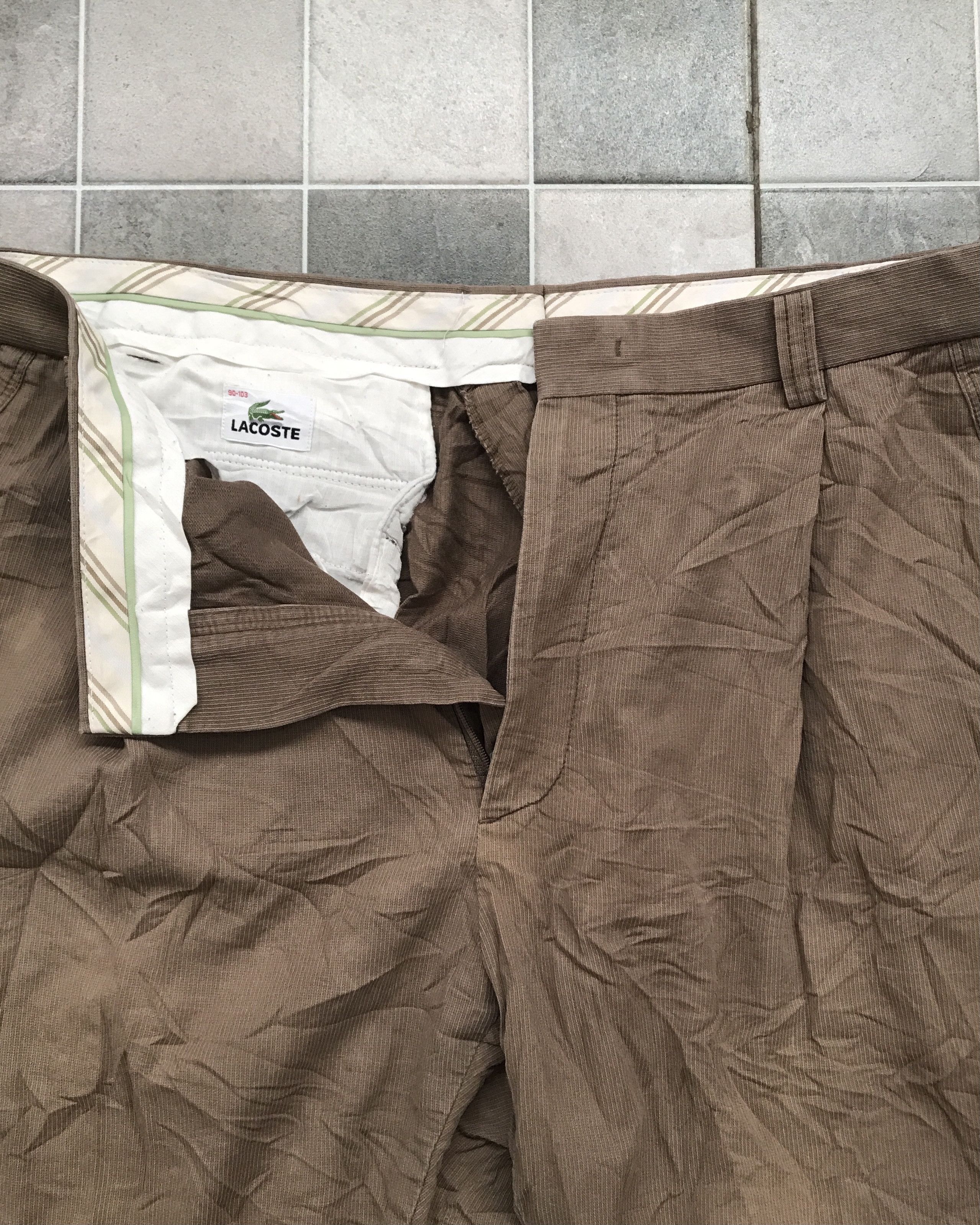 Lacoste Vintage Lacoste Chinos Longpants Semi Corduroy Size US 34 / EU 50 - 4 Thumbnail