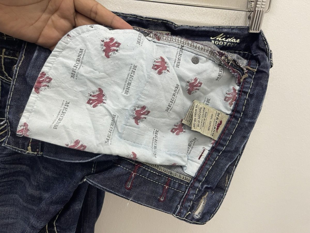Mek Denim Rare Vintage MEK DENIM Affliction y2k Style Bootcut Flare Size US 31 - 18 Thumbnail
