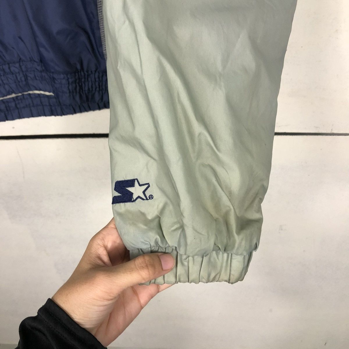 New York Yankees 🔥VINTAGE LIGHT JACKET ANORAK PULL OVER STARTER NY YANKEES Size US L / EU 52-54 / 3 - 19 Thumbnail
