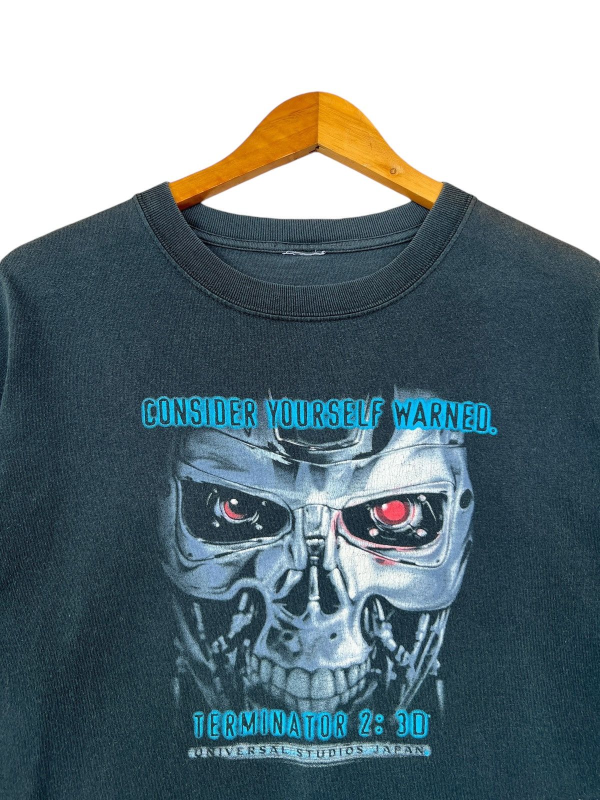 Vintage Vintage Y2K Terminator Consider Yourself Warned Tee Size US M / EU 48-50 / 2 - 2 Thumbnail