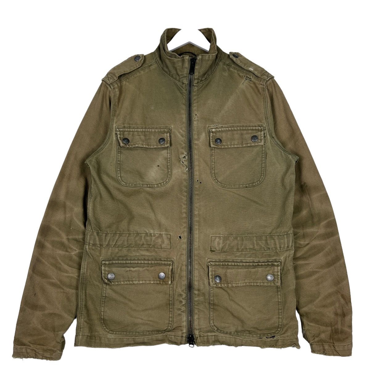 Carhartt 🔥 CARHARRT DYED FADED DISTRESSED WORKER JACKET Size US M / EU 48-50 / 2 - 1 Thumbnail