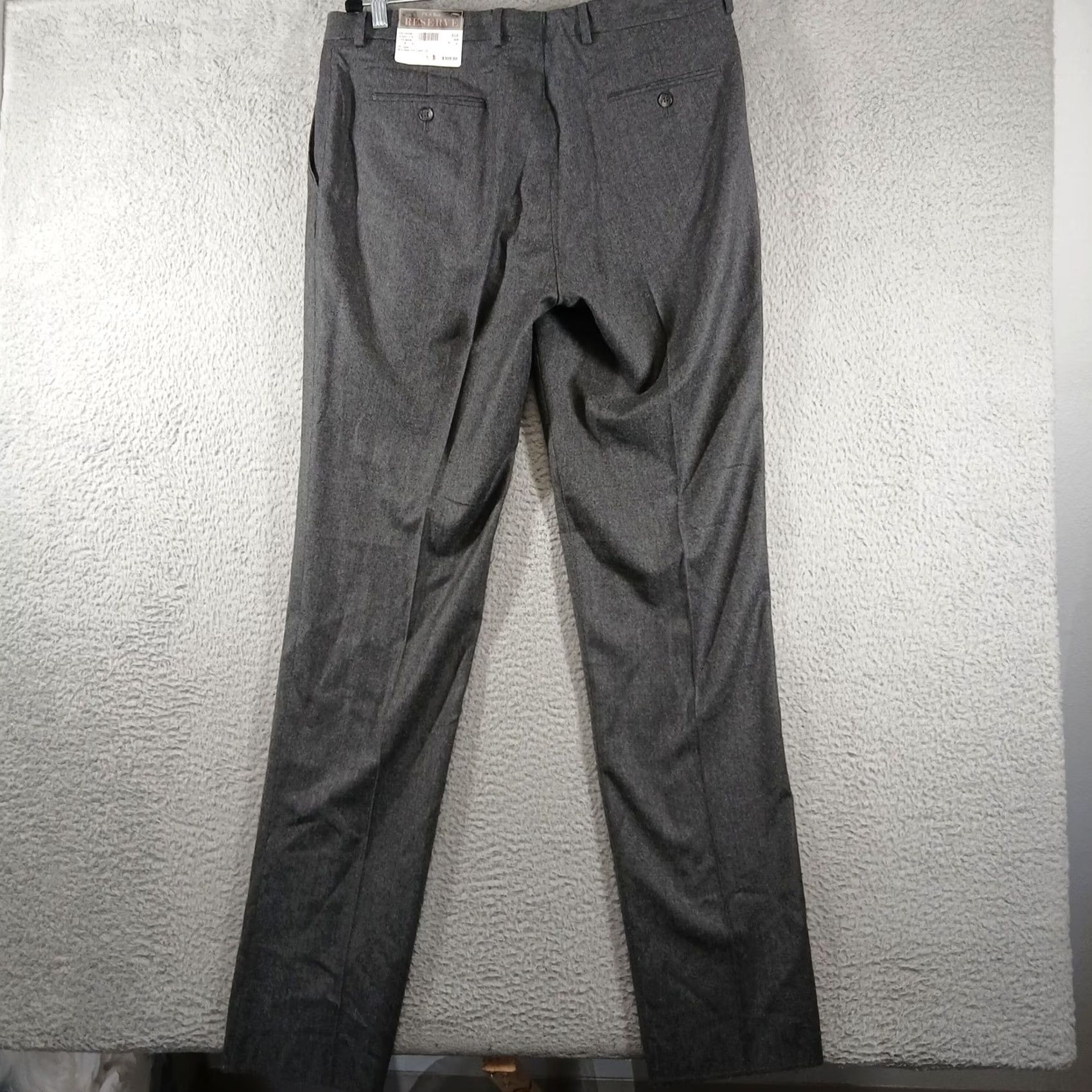 Jos. A. Bank Jos. A. Bank Reserve Wool Cashmere Pants Tailored Fit Grey 36R NWT Size US 36 / EU 52 - 3 Thumbnail