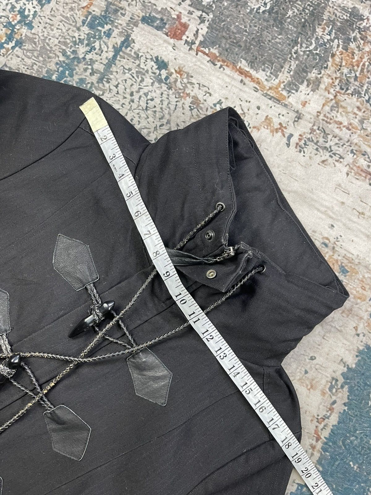 semanticdesign Semantic Design Bono Leather Tagged Toggle Long Jacket Size US M / EU 48-50 / 2 - 11 Thumbnail
