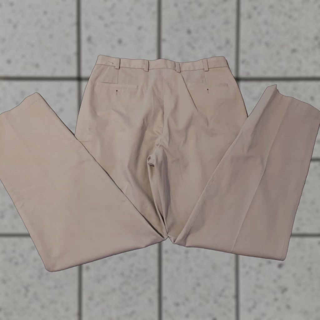 Brooks Brothers Brooks Brothers Pants Chino 36x34 Men's Beige Cotton Flat Front Regular Straight Slant Pockets Size US 36 / EU 52 - 1 Thumbnail