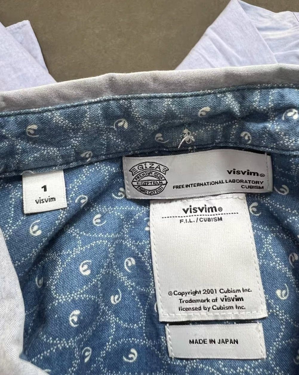 Visvim Visvim 13AW Cravat Shirt Indigo Pizi (Giza) J16 Size US XS / EU 42 / 0 - 6 Thumbnail