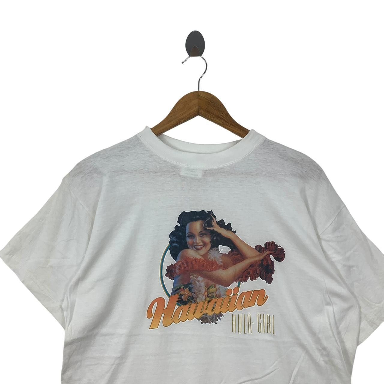 Vintage Vintage HAWAIIAN HULA GIRL Hawaii Iron On Print Tee Shirt Size US M / EU 48-50 / 2 - 2 Thumbnail