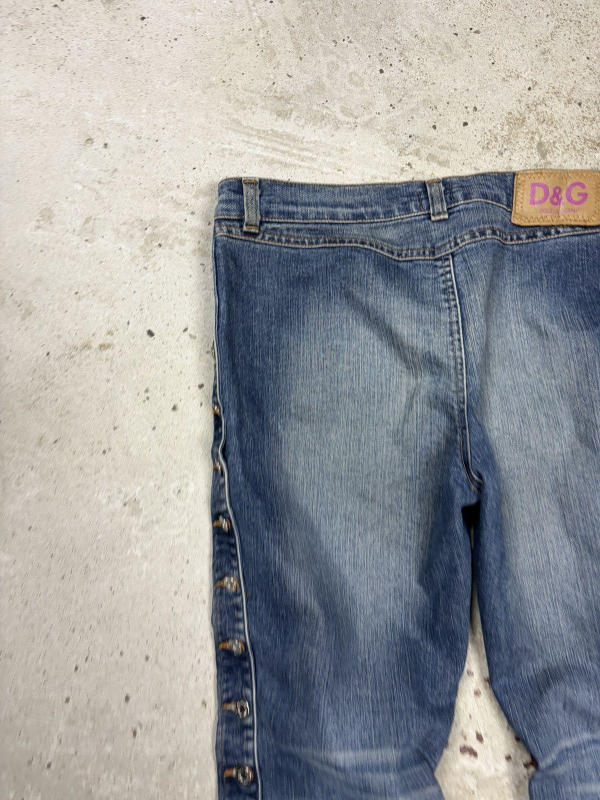 Dolce & Gabbana 2000s Dolce & Gabbana Low Rise Capri 3/4 Jeans Denim Pants Size 30" / US 8 / IT 44 - 15 Thumbnail