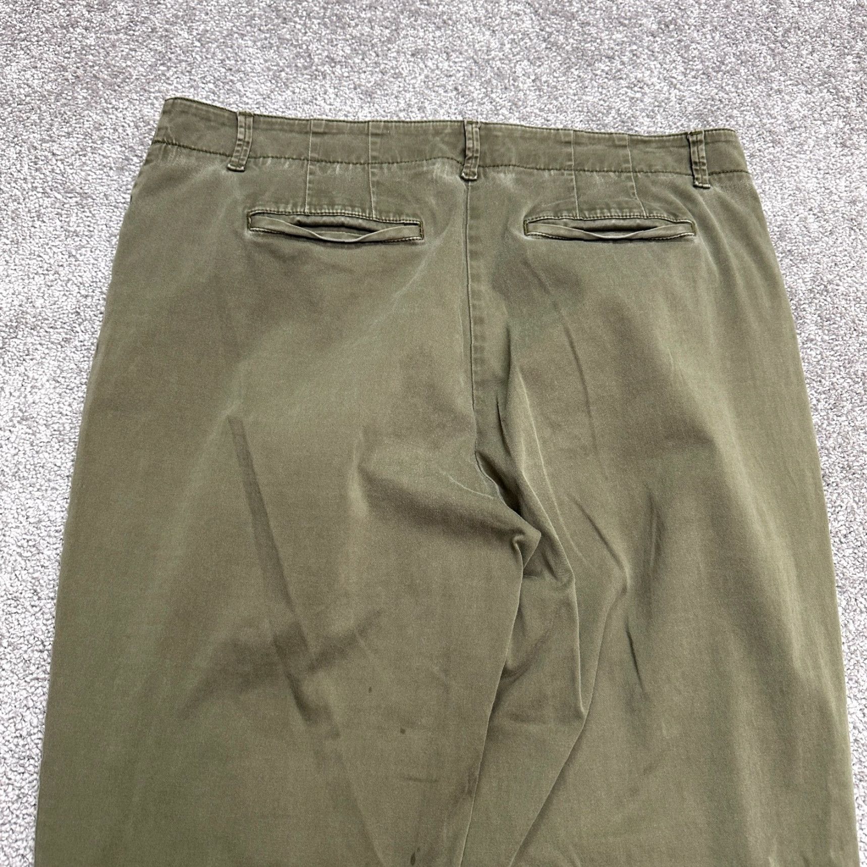 J. Jill J. Jill Live In Chino Pants Womens 12 Green Straight Leg Mid Rise Cotton 34x26.5 Vintage No Mens Womens Size 34" / US 12 / IT 48 - 4 Thumbnail