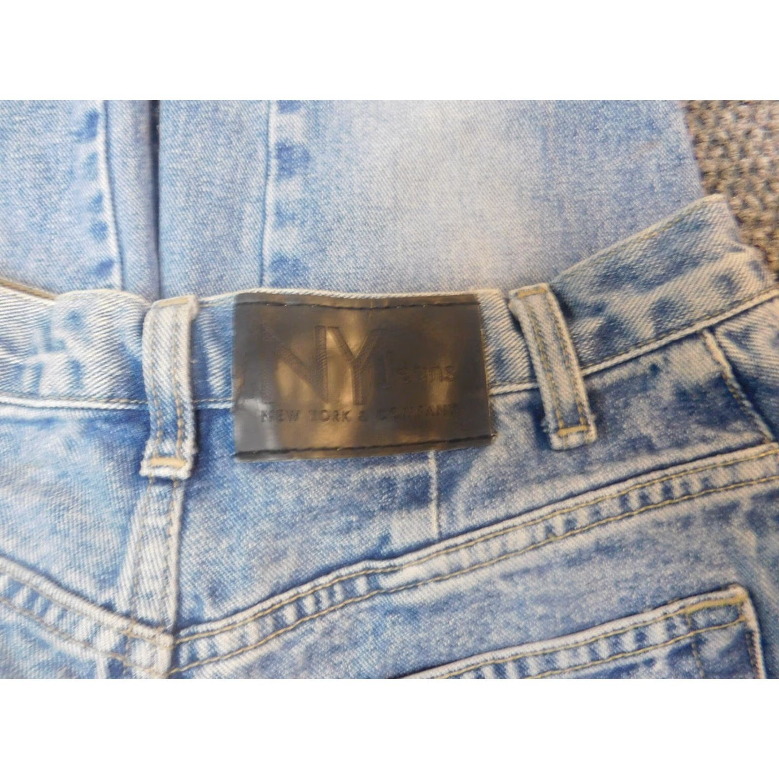 Vintage New York and Company Jeans Womens 6 Blue Straight Denim Classic Jeans Womens Regular Inseam 29 in Stretch Pockets Zipper blue Blue Size 28" / US 6 / IT 42 - 7 Thumbnail