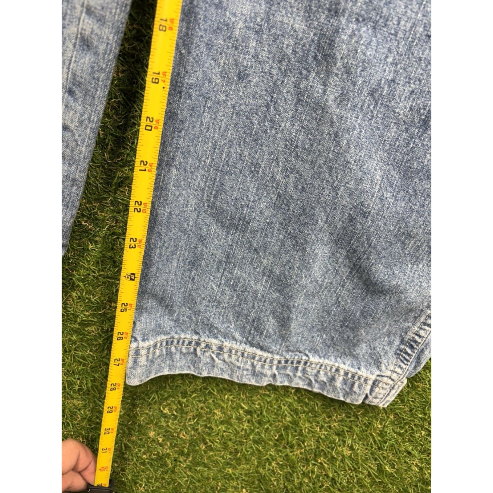 Old Navy VINTAGE Old Navy Jeans Mens 36x30 Carpenter Baggy Wide Utility 00s Light Wash Size US 36 / EU 52 - 4 Thumbnail