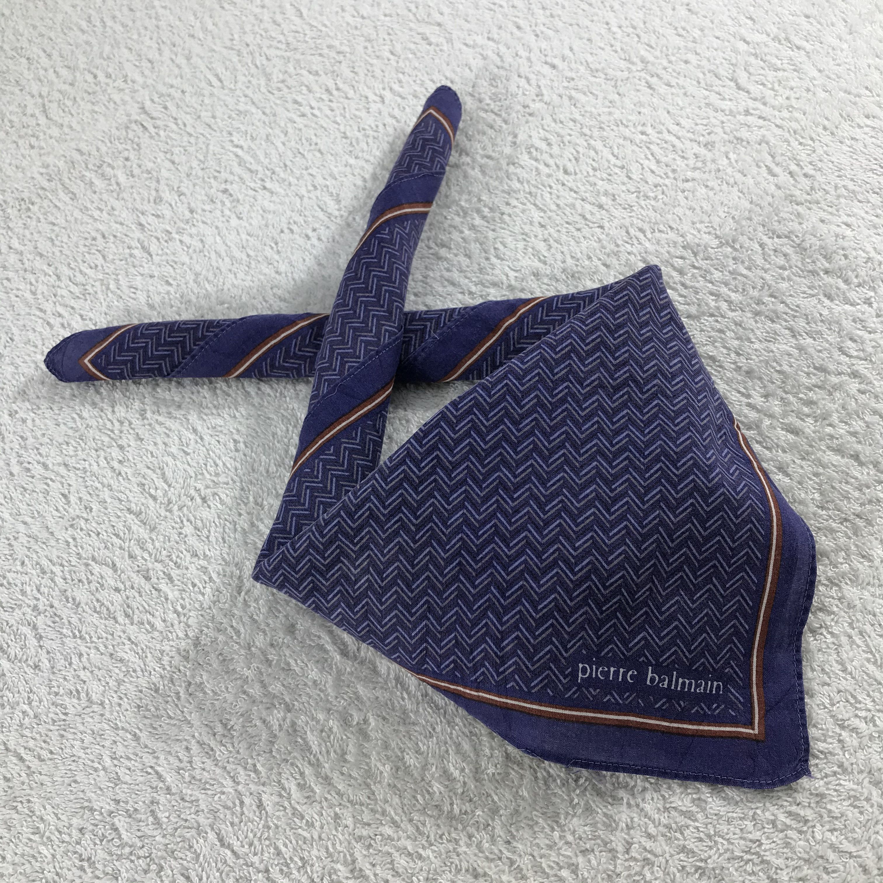 Pierre Balmain × Vintage Pierre Balmain Bandana / Handkerchief / Neckerchief - S255 Size ONE SIZE - 4 Thumbnail