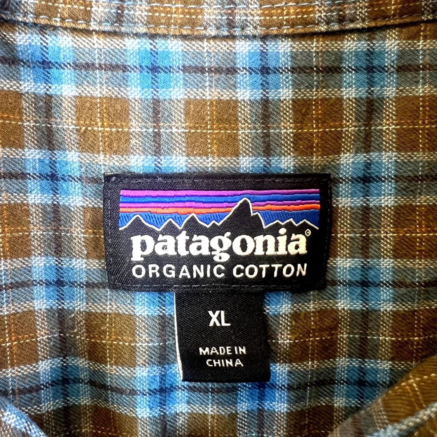 Patagonia Patagonia Button Up Shirt Men's XL Blue Windowpane Plaid Cotton Casual Workwear Size US XL / EU 56 / 4 - 2 Thumbnail