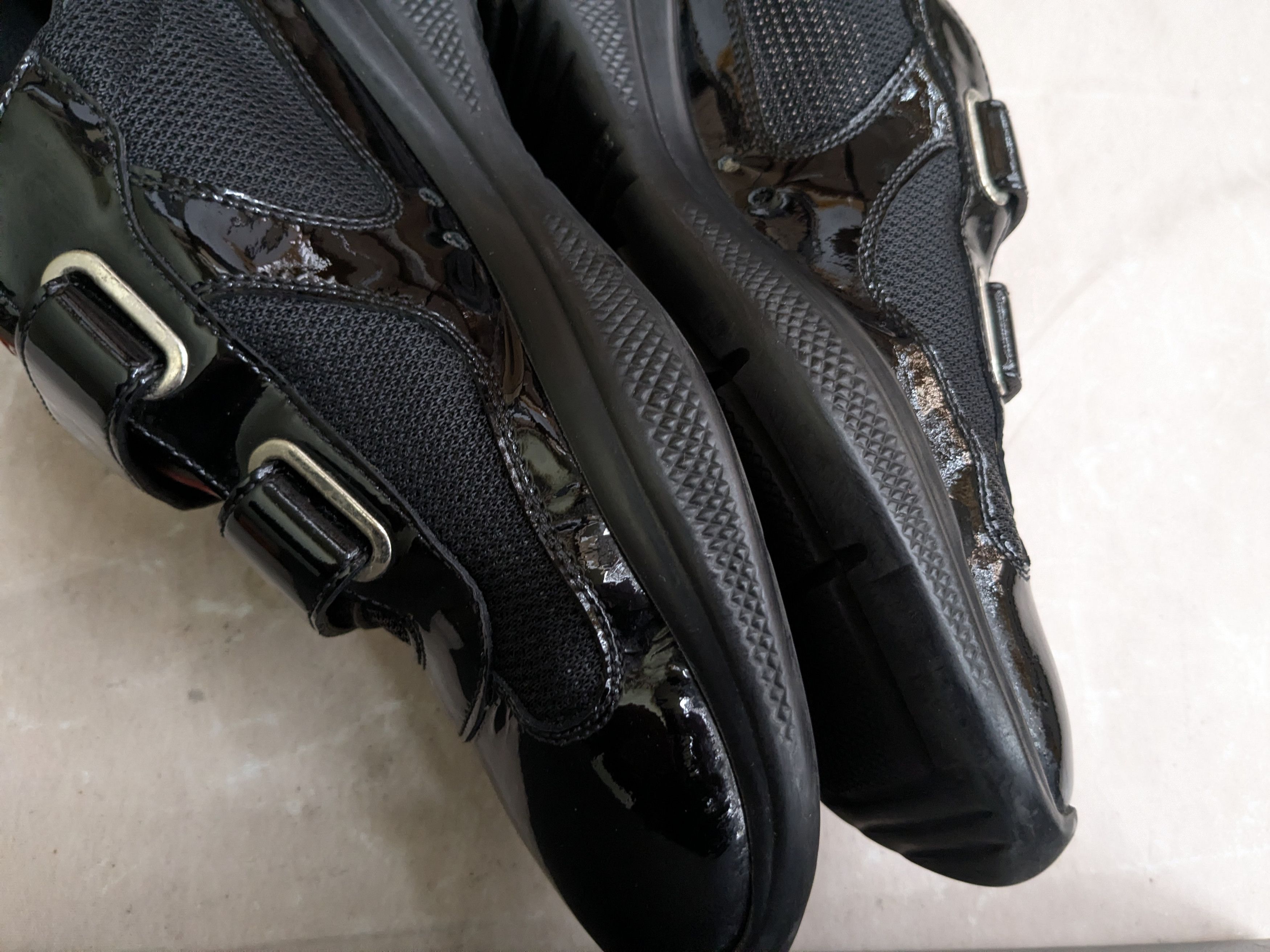 Prada Prada America's Cup Sneakers Black Patent Leather 8.5 Size US 8.5 / EU 41-42 - 10 Thumbnail