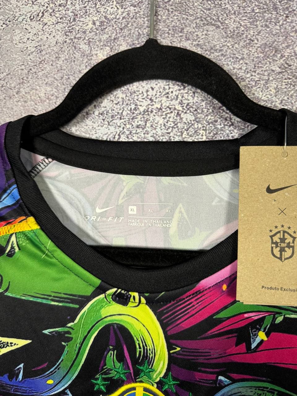 Other Brazil AOP Fan Version Soccer Jersey Training Blokcore Size US XL / EU 56 / 4 - 7 Thumbnail