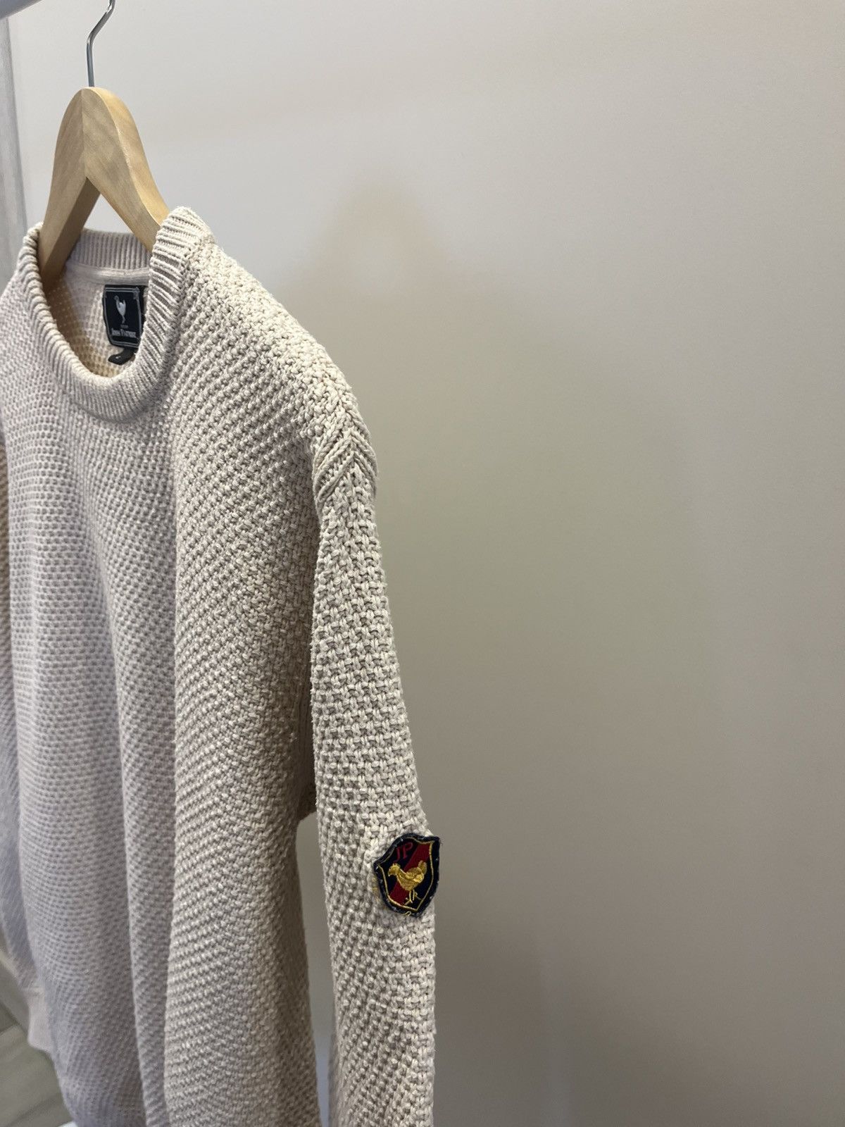 Vintage Vintage John Partridge Sweater Knit Size L Beige Casual Y2K Size US L / EU 52-54 / 3 - 3 Thumbnail