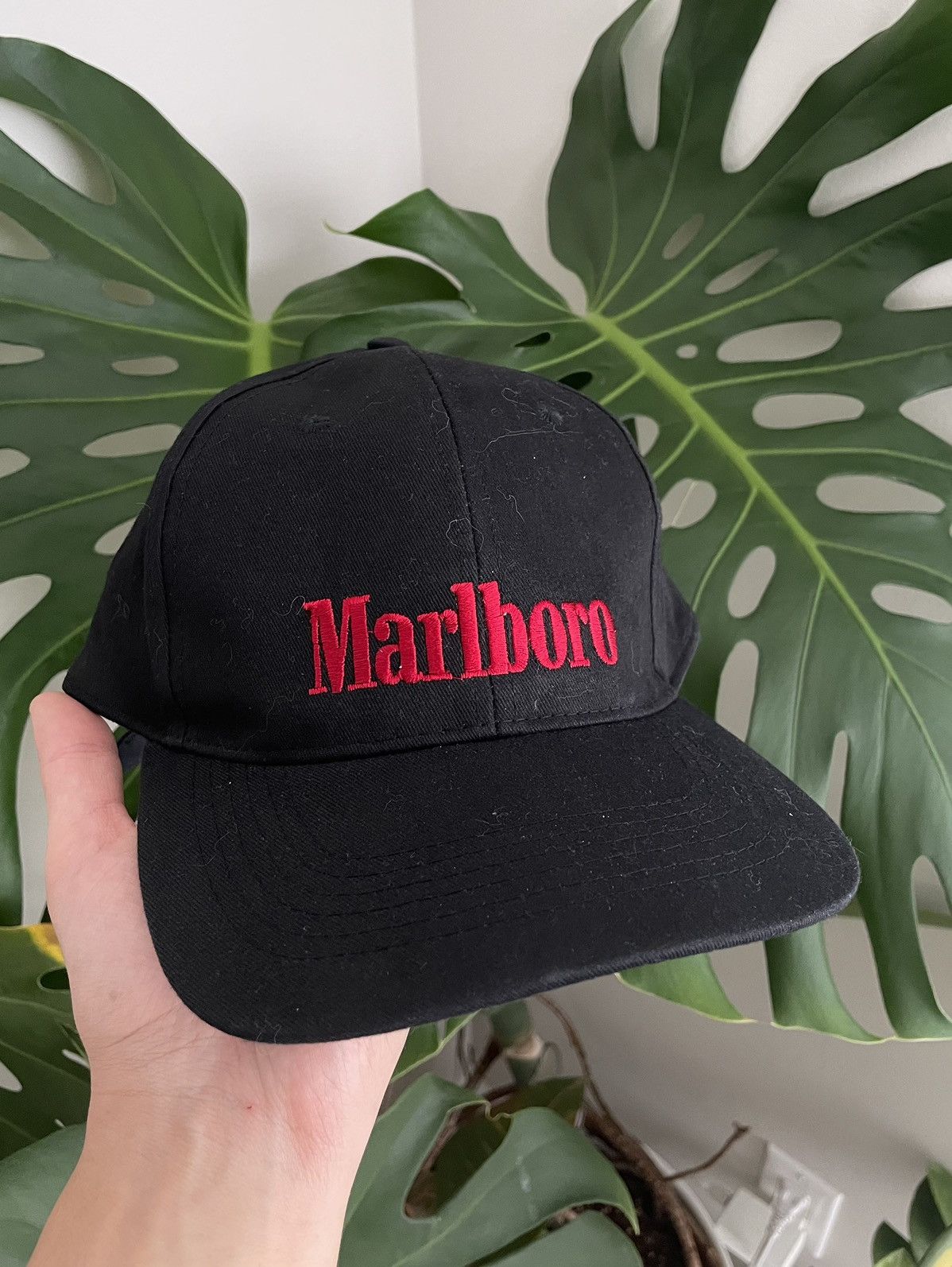 Marlboro × Vintage 🚬 Vintage Marlboro Promo Hat Black Baseball Cap New Size ONE SIZE - 1 Thumbnail