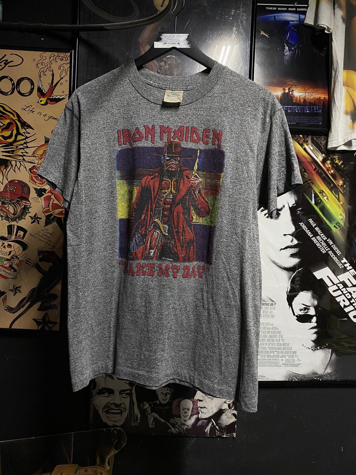 Vintage Vintage 90’s Iron Maiden Band T-Shirt Single Stitch Medium Size US M / EU 48-50 / 2 - 6 Thumbnail