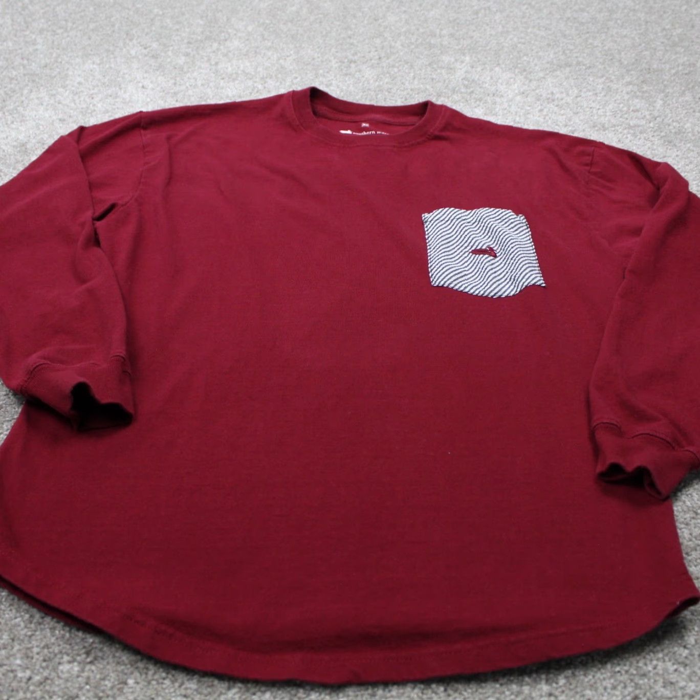 Doublet Southern Marsh Shirt Mens XS Red Cotton Double Sided Long Sleeve Pocket Pullover Hoodie? Size US XS / EU 42 / 0 - 2 Thumbnail