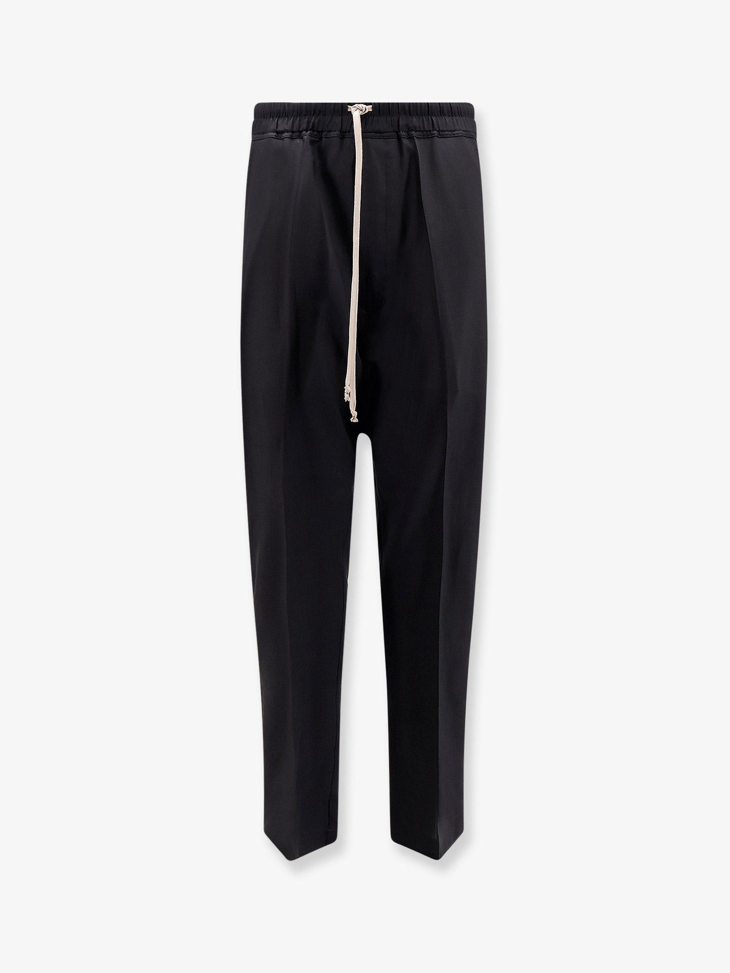 Drawstring Long certified virgin wool trousers IT 50 - USA Tariffs Included