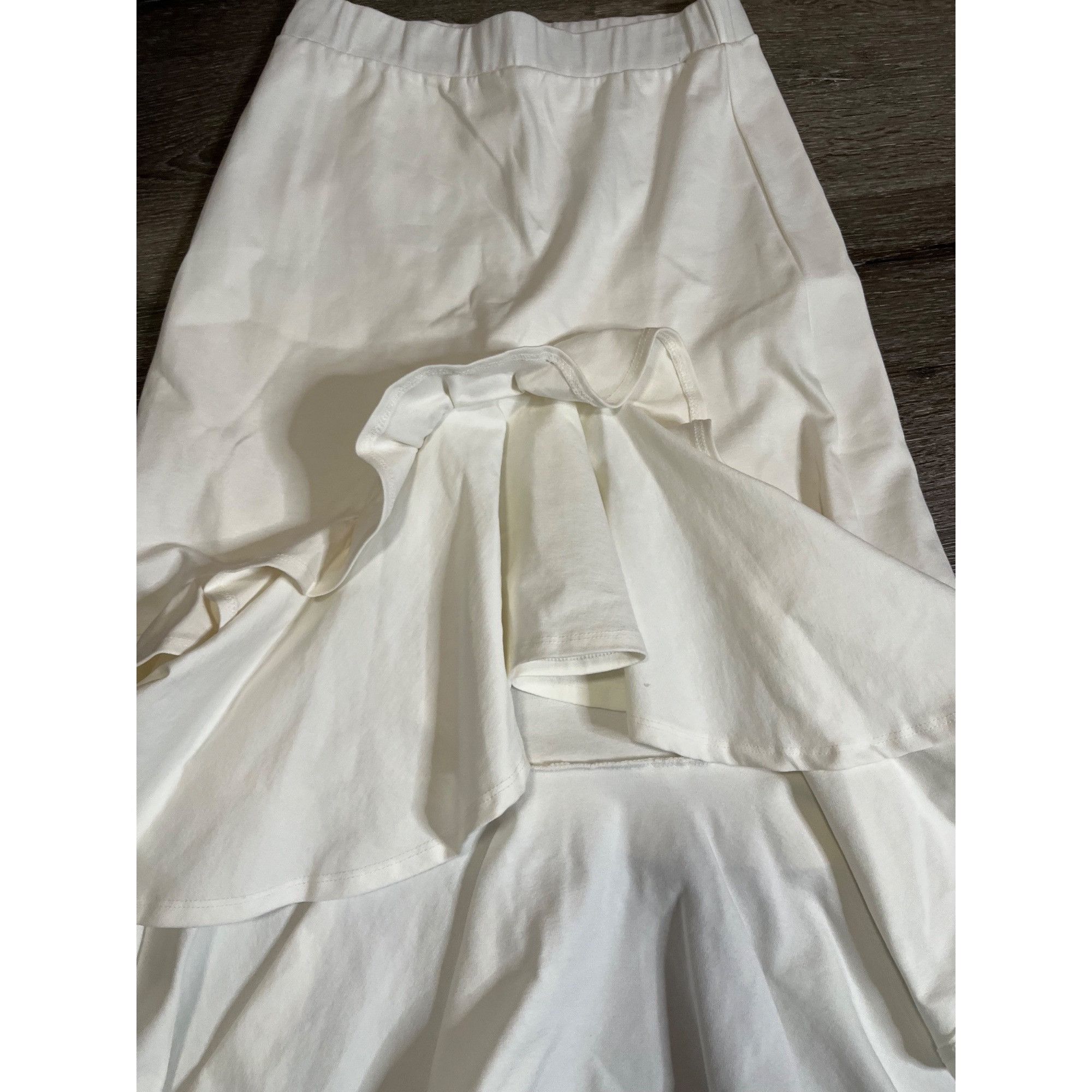 Other Brigitte Brianna Ivory Frill Skirt Womens Small Ruffle Hem H Size 26" / US 2 / IT 38 - 6 Thumbnail