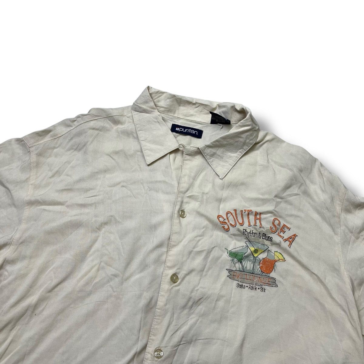 Puritan Vintage puritan loop collar shirt hawaiian Size US XL / EU 56 / 4 - 6 Thumbnail