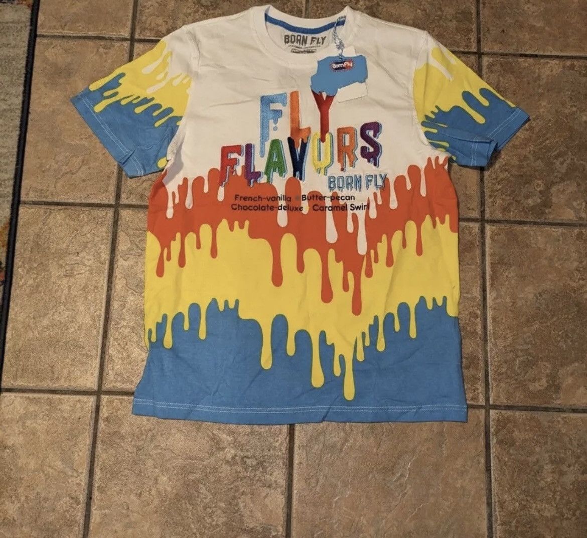 Born Fly × Designer Bornfly Ice Ceam T-shirt *RARE* Size US M / EU 48-50 / 2 - 1 Thumbnail