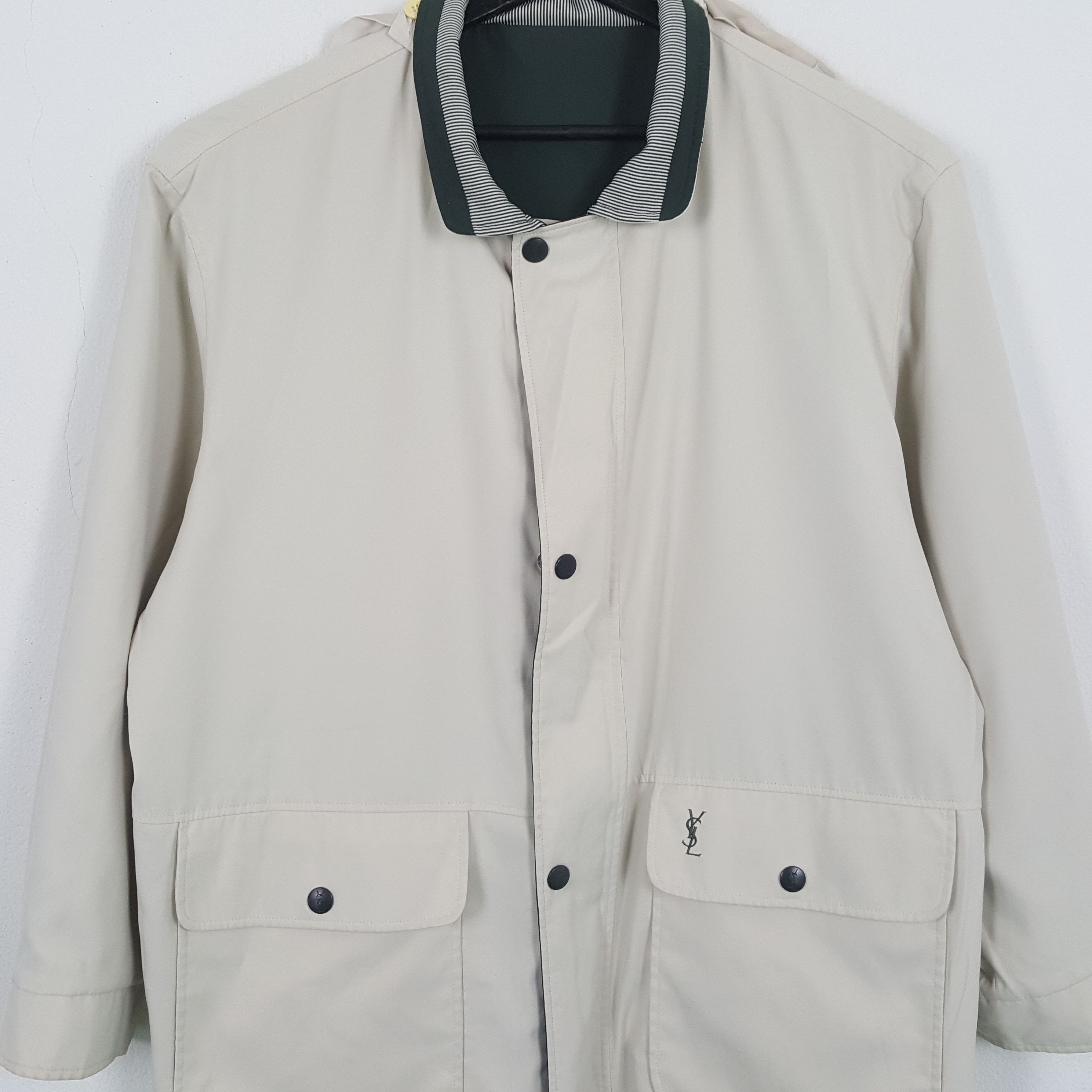 Vintage × Yves Saint Laurent YVES SAINT LAURENT Reversible Jacket Fashion Style Size US XL / EU 56 / 4 - 5 Thumbnail