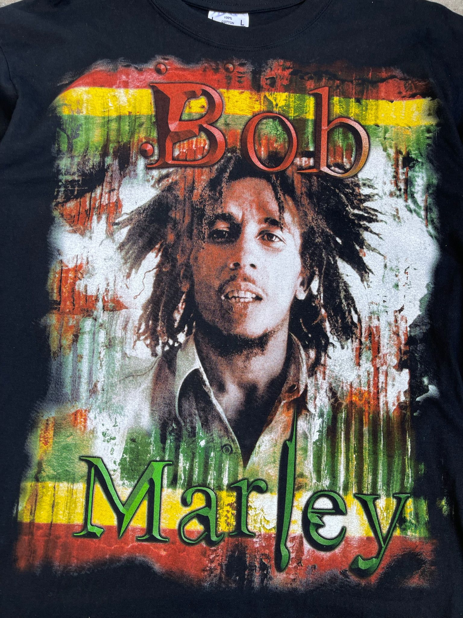 Bob Marley Vintage Bob Marley Rasta Reggae Graphic Tee Size US L / EU 52-54 / 3 - 4 Thumbnail