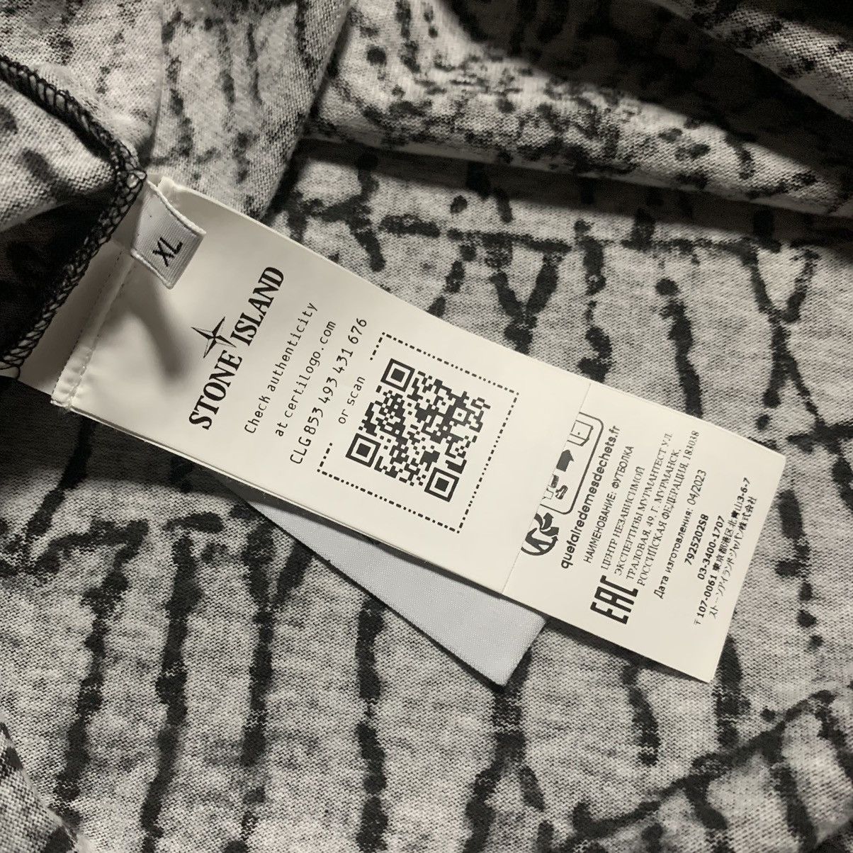 Stone Island × Supreme Supreme Stone Island Spider Web Tee Size US XL / EU 56 / 4 - 23 Thumbnail