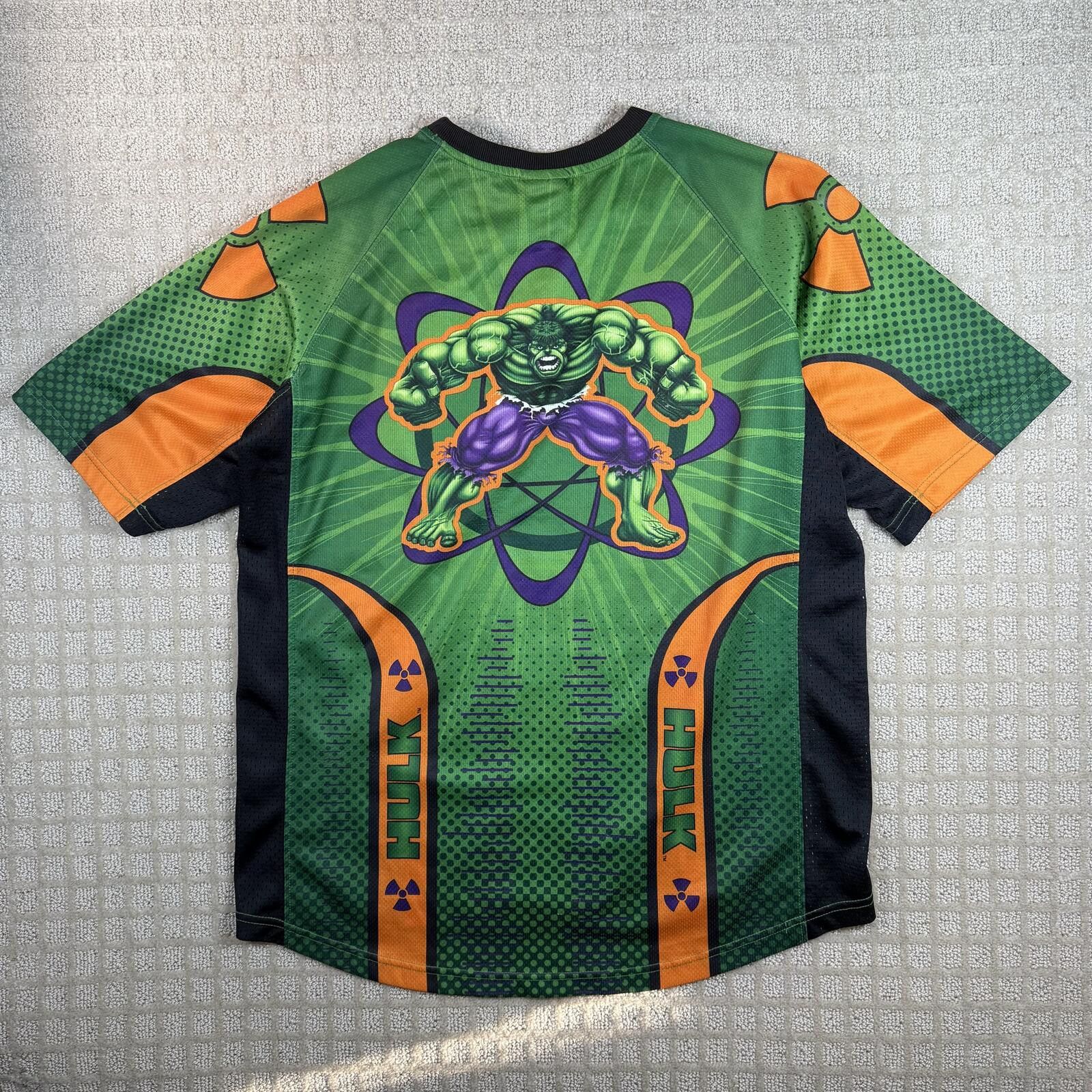 Marvel Comics Y2K Marvel Incredible Hulk jersey shirt medium Size US M / EU 48-50 / 2 - 6 Thumbnail