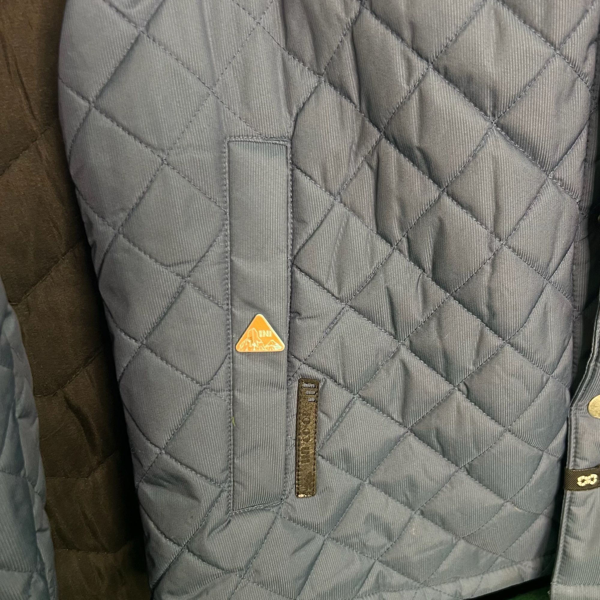 Other Ini Cooperative Blue & Grey Quilted Jacket With Hood & Snap Size US S / EU 44-46 / 1 - 6 Thumbnail