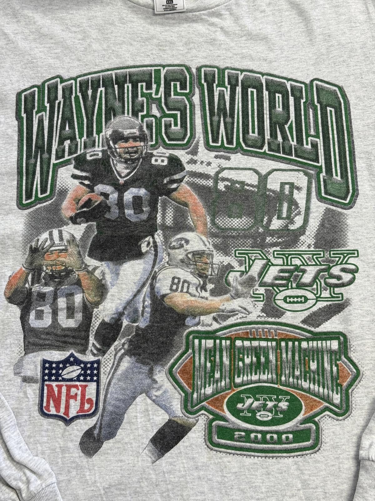 Fruit Of The Loom Vintage NJ Jets Wayne Chrebet Long Sleeve T-shirt 2000 XXL Size US XXL / EU 58 / 5 - 4 Thumbnail