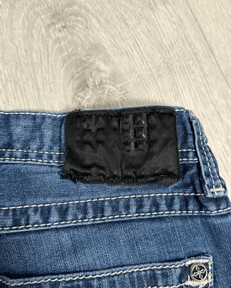 Affliction Vintage Y2K Affliction Black Premium Blake Denim Jeans 33x31 Size US 33 - 5 Thumbnail