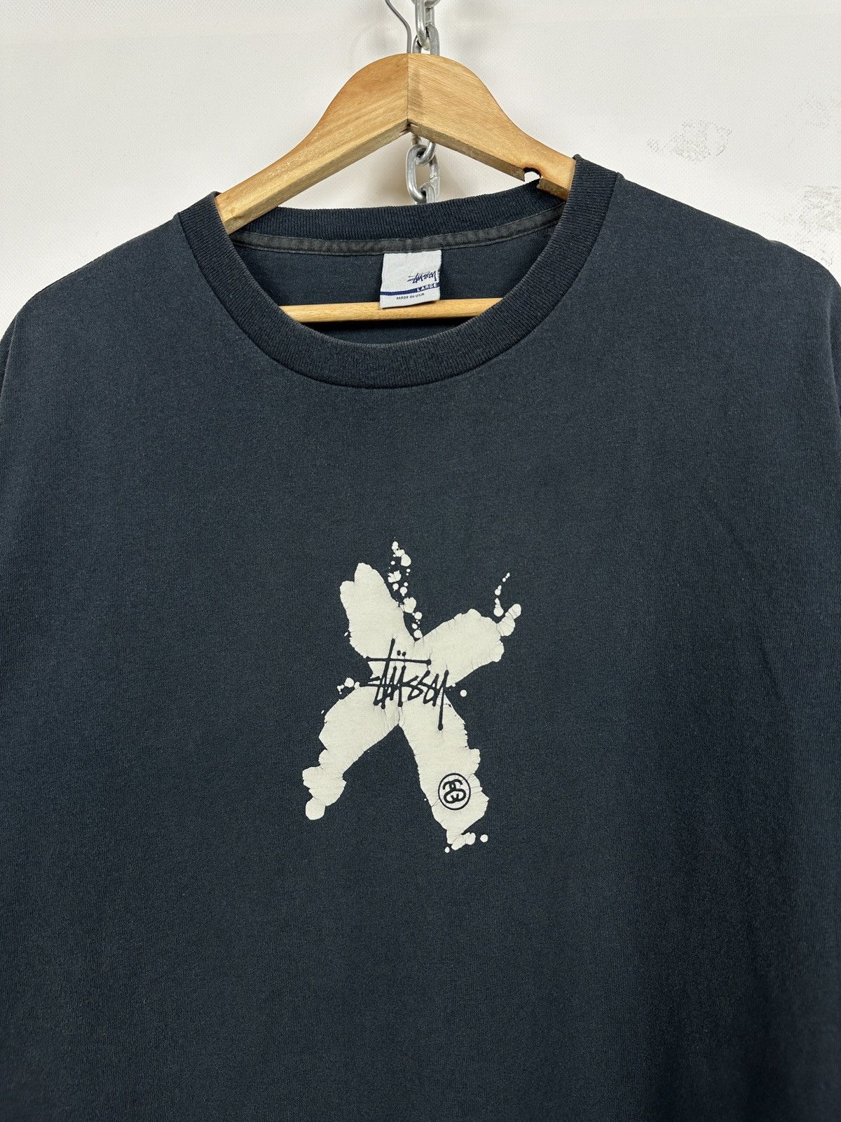 Stussy Vintage Stussy X Logo Single Stitch Made In USA T-Shirt Size US L / EU 52-54 / 3 - 7 Thumbnail