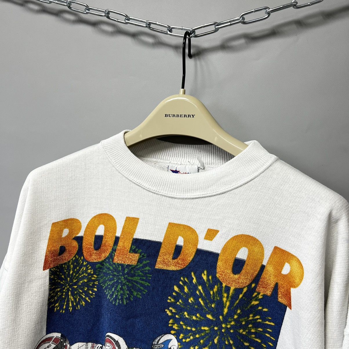 Vintage 1991 Bol d’Or Motorcycle Race Sweatshirt Vintage Paul Ricard Size US M / EU 48-50 / 2 - 3 Thumbnail
