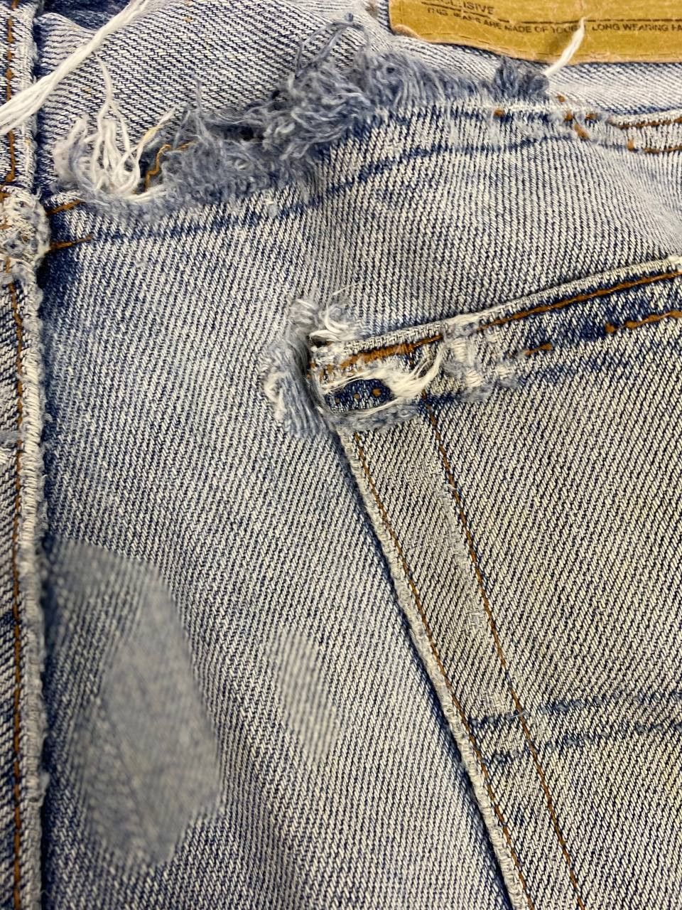 Big John vintage big john lightwash distressed denim Size US 34 / EU 50 - 4 Thumbnail