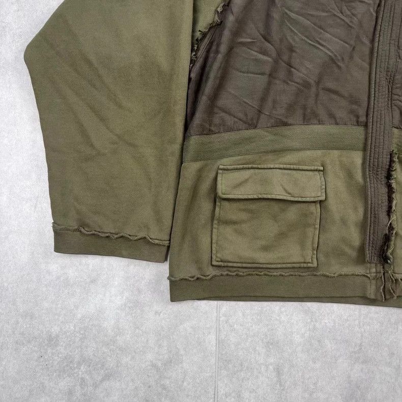 Haider Ackermann Haider Ackermann16 FW green paneled hooded zip-up hoodie 25 Size US XL / EU 56 / 4 - 2 Thumbnail