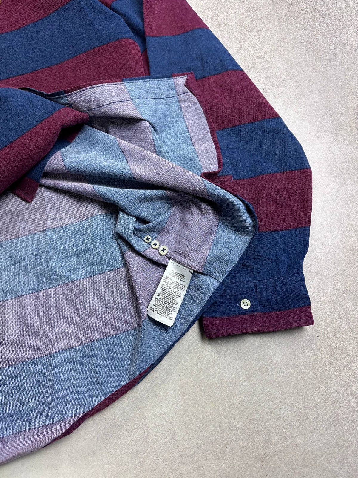 Polo Ralph Lauren Vintage Polo Ralph Lauren Striped Rugby Shirt XL Size US XL / EU 56 / 4 - 7 Thumbnail