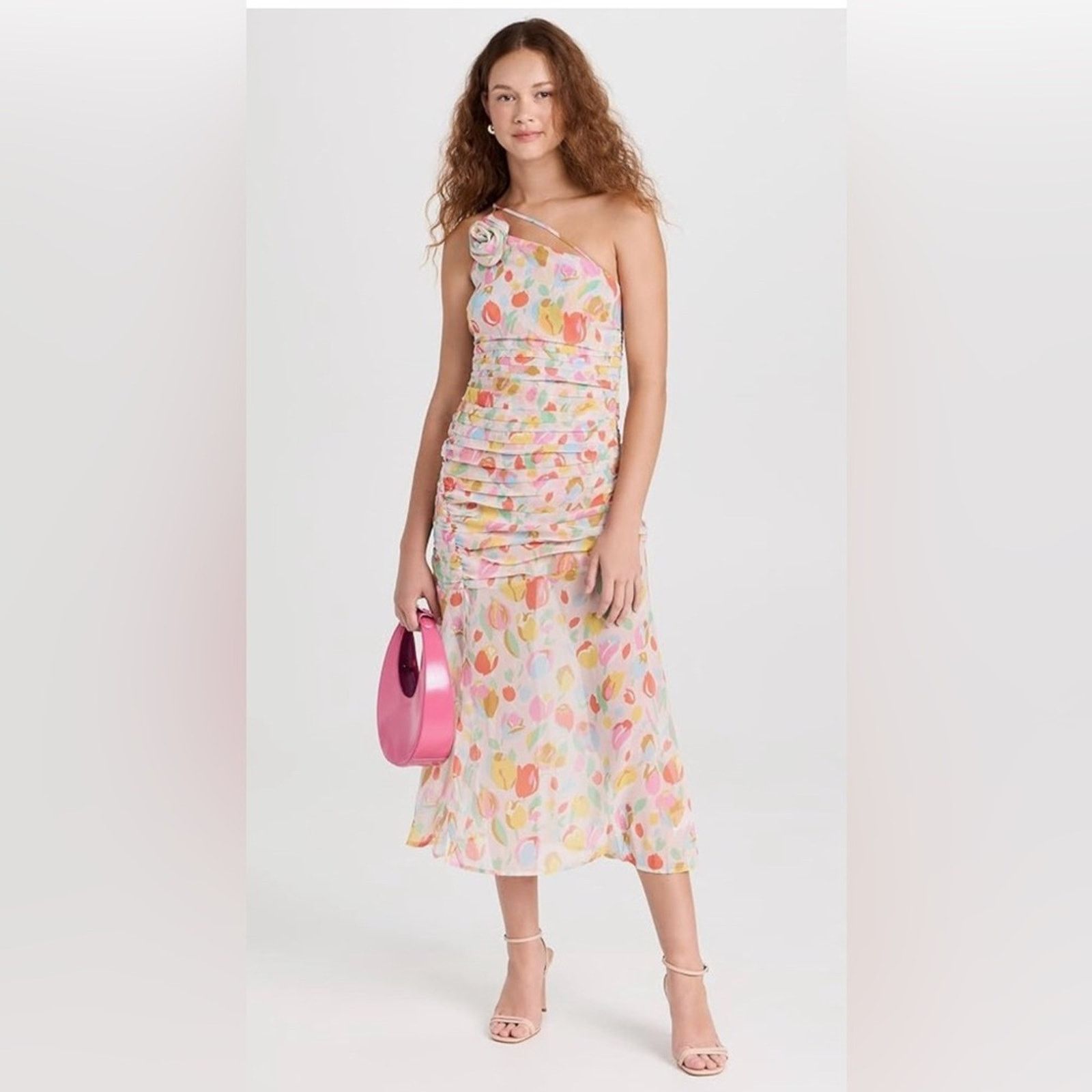For Love & Lemons NWT For Love & Lemons $249 Floral Midi Dress Size XXS Size XXS / US 00 / IT 34 - 1 Thumbnail