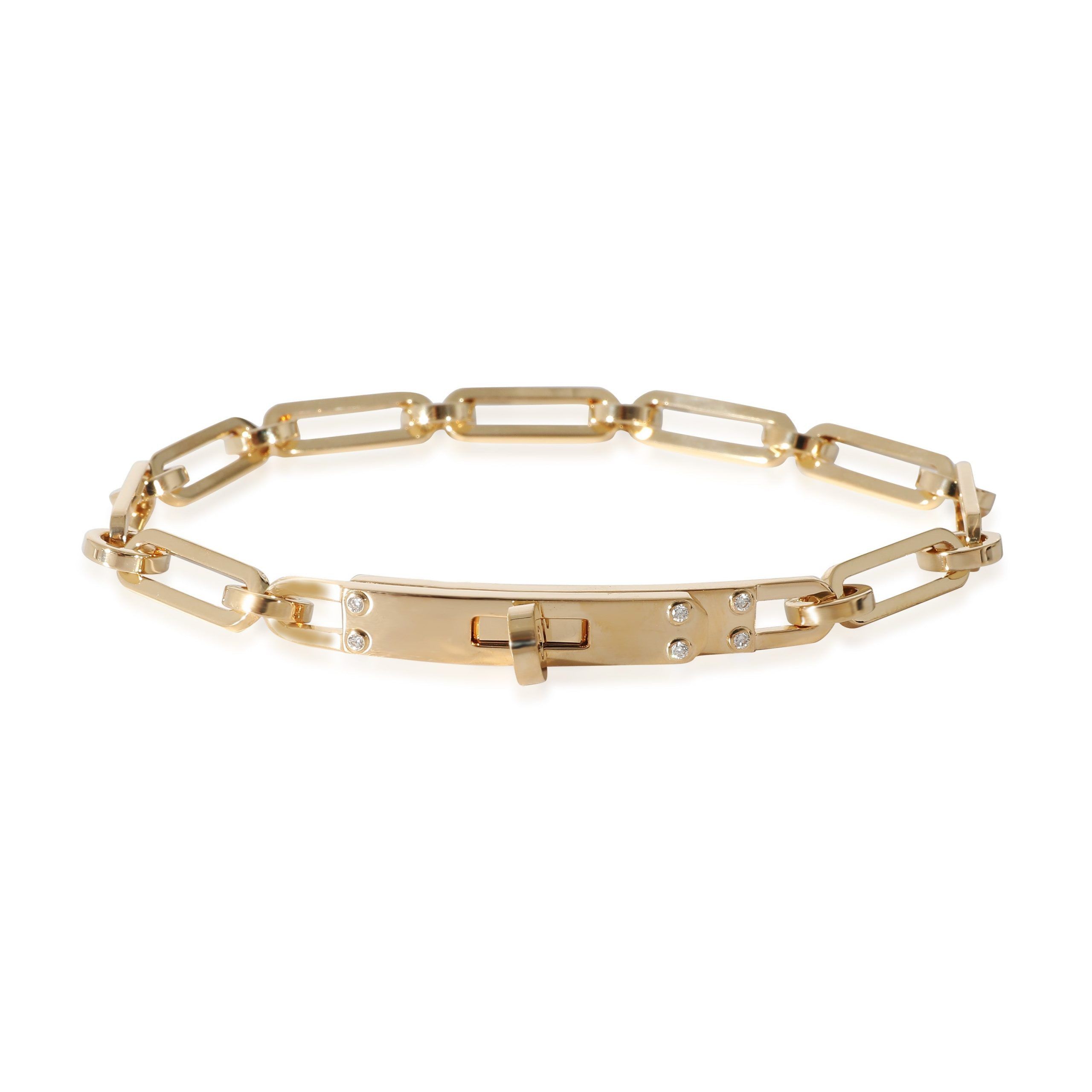 image of Hermes Kelly Bracelet In 18K Yellow Gold, Women's