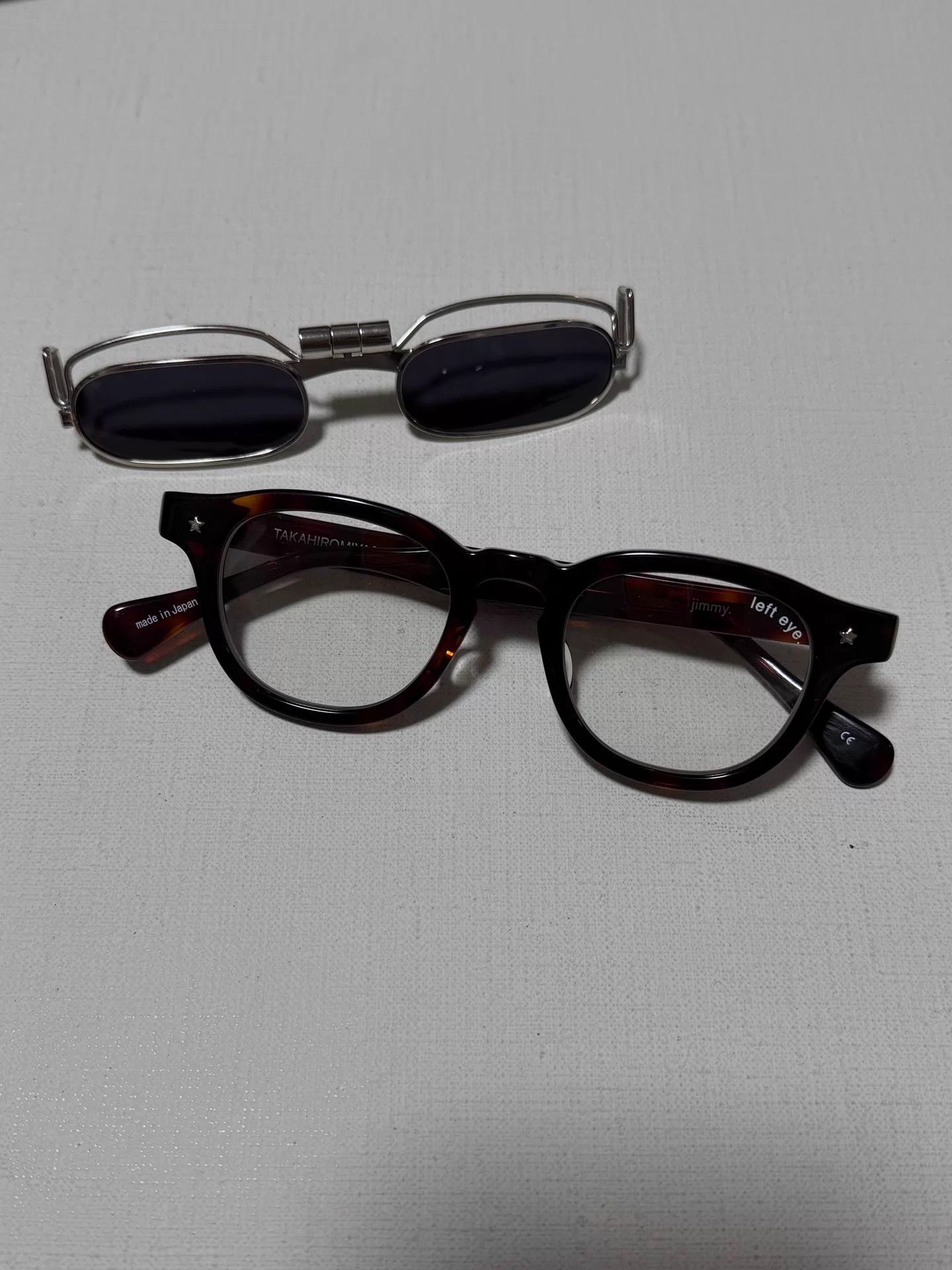 Takahiromiyashita The Soloist. Takahiromiyashitani The Soloist Double-Layer Clip-On Glasses Size ONE SIZE - 2 Thumbnail