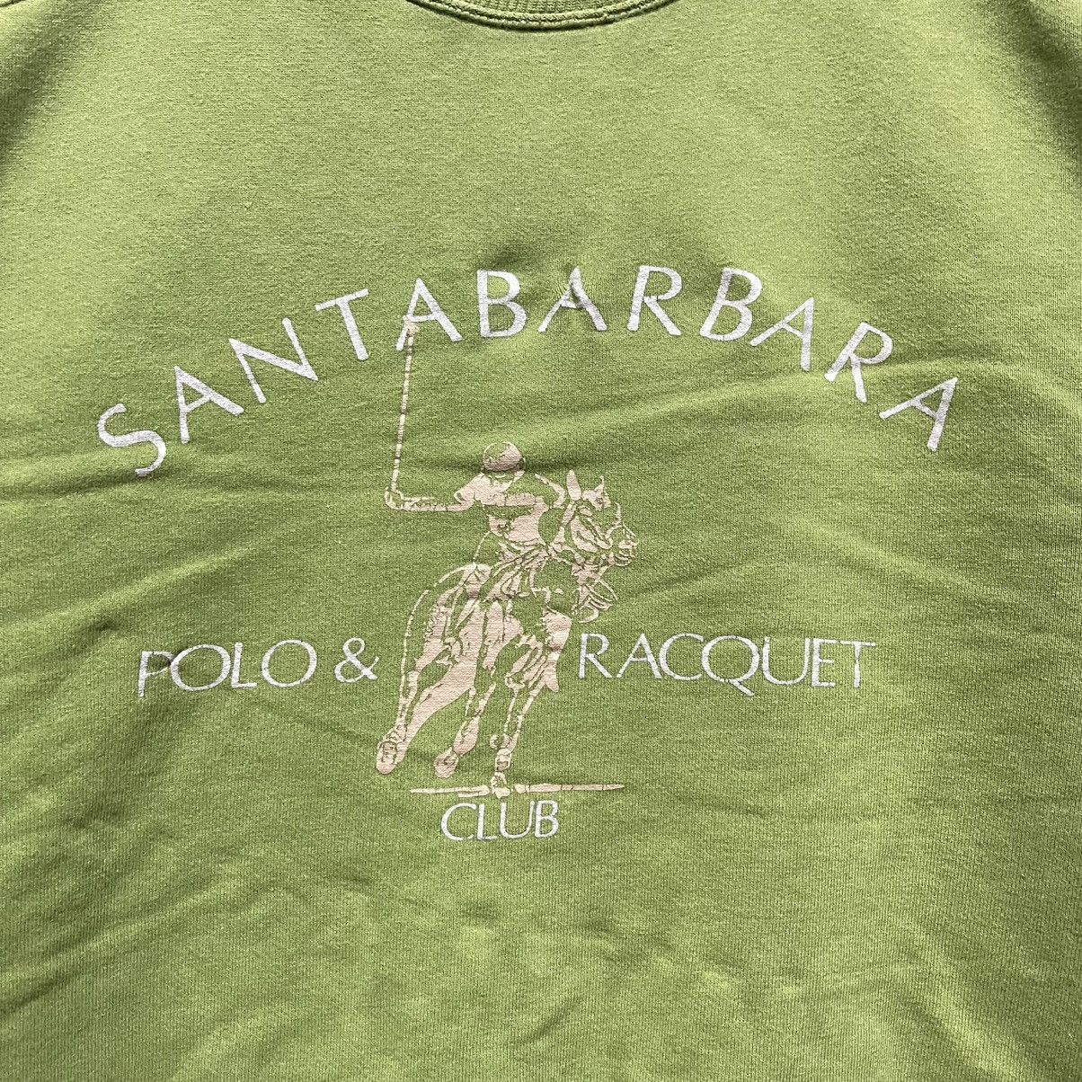 Vintage Vintage Y2K Santa Barbara Polo & Racquet Club Sweatshirt Size US L / EU 52-54 / 3 - 3 Thumbnail
