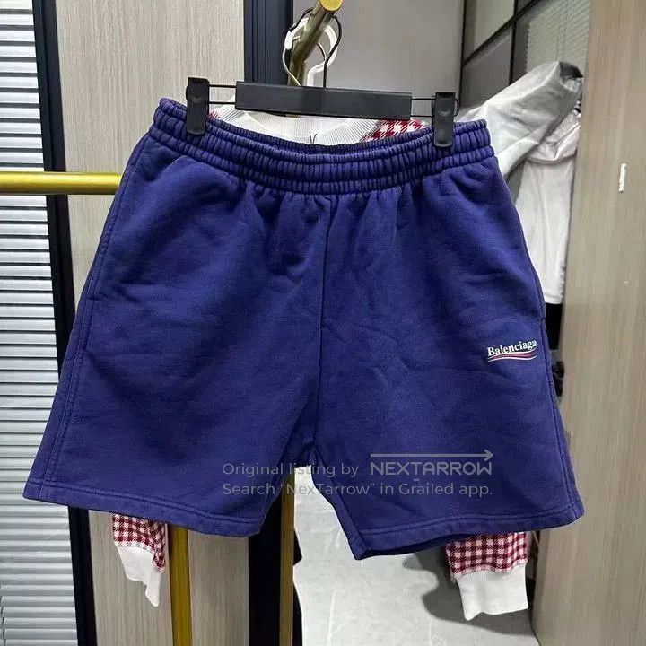 Japanese Brand Balenciaga Blue Coke Shorts M. Size US 30 / EU 46 - 1 Thumbnail