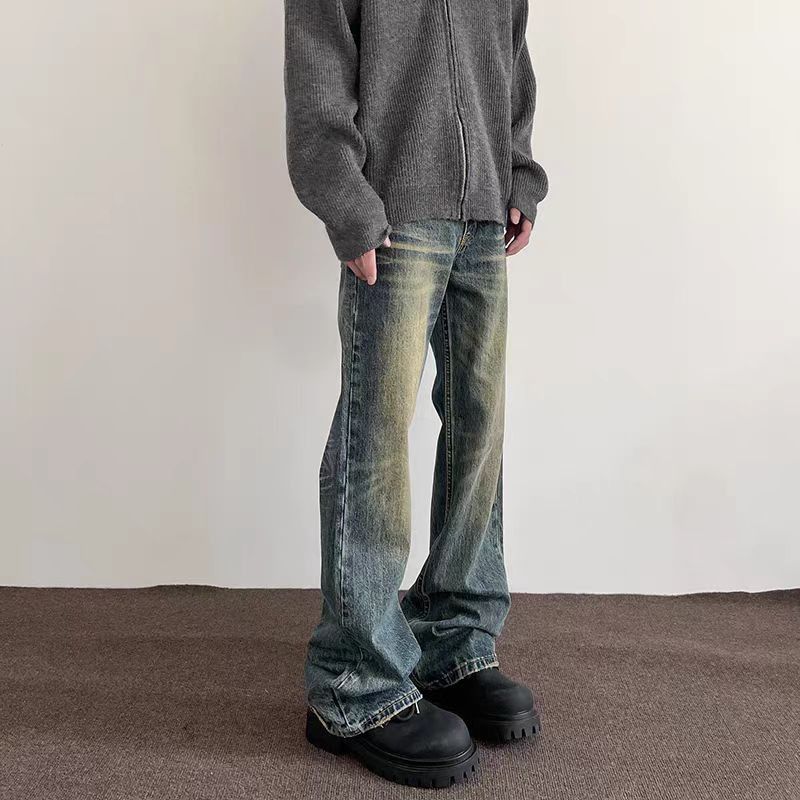 Japanese Brand × Jean High Street Vintage Washed Straight Leg Micro Flare Jeans Size US 29 - 6 Thumbnail