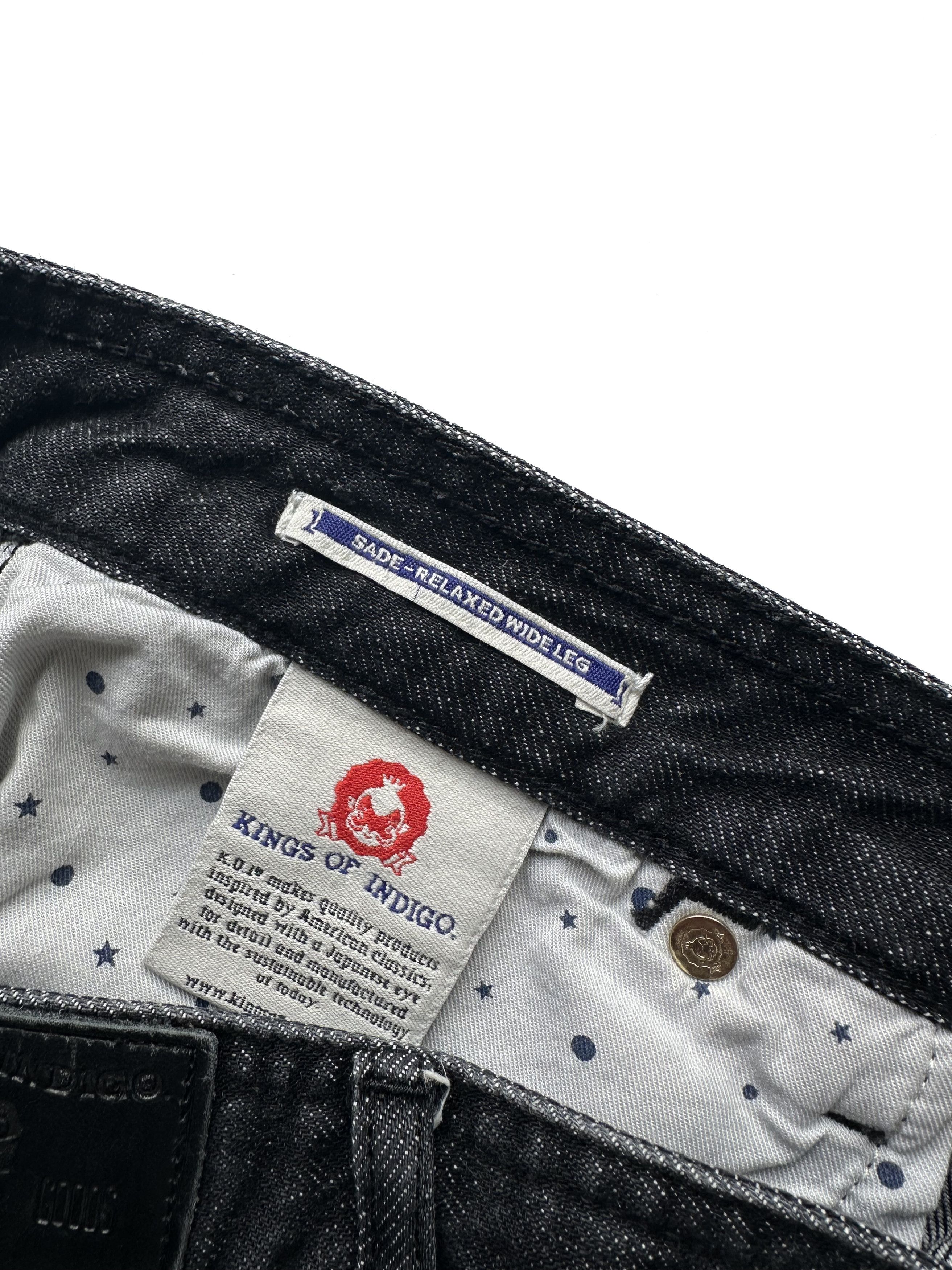 Kings Of Indigo Kings Of Denim pachwork wide fit denim pants Size US 33 - 8 Thumbnail
