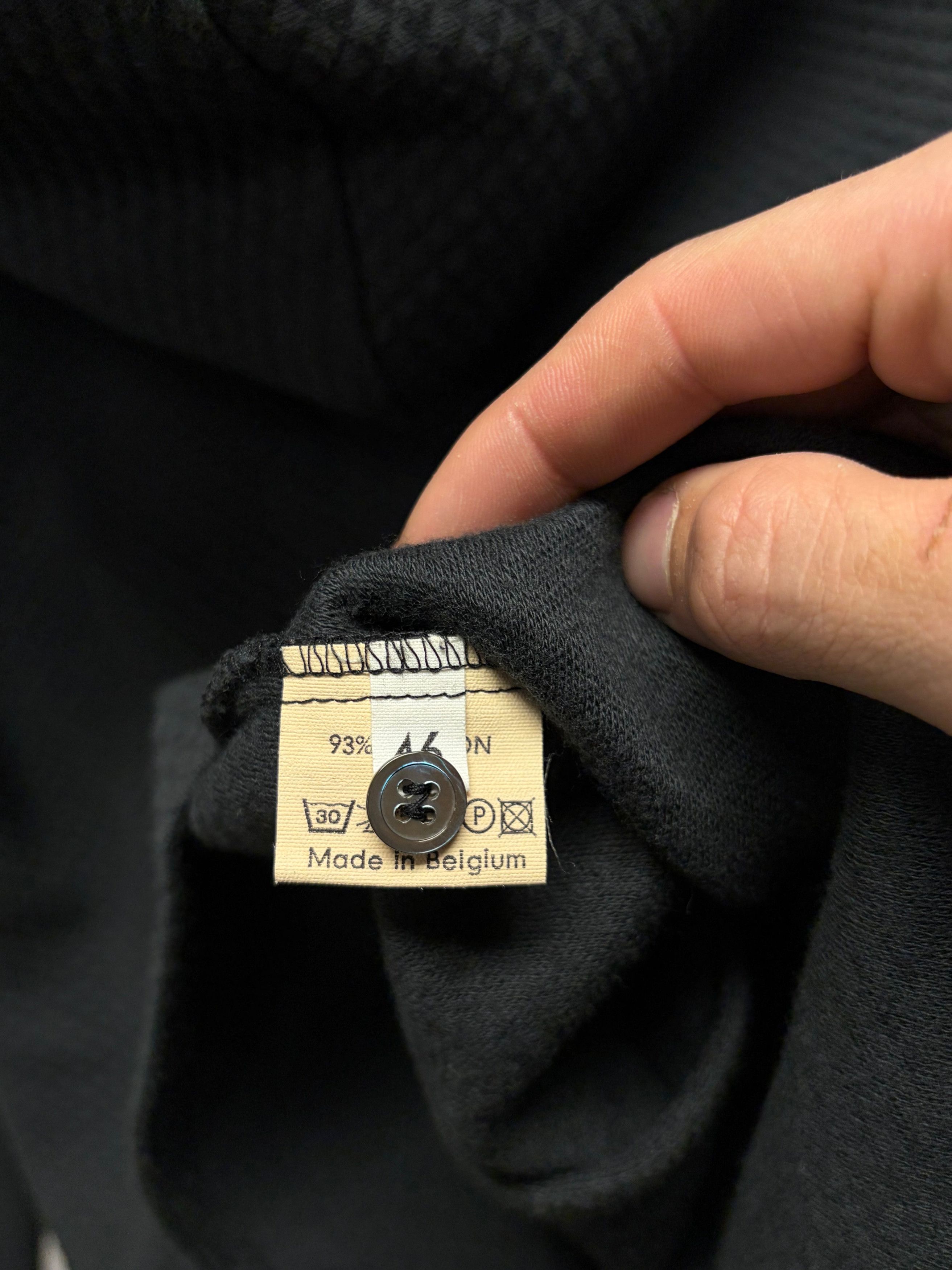 Raf Simons AW1999 Raf Simons Quilted Cotton Black Hooded Collar Shirt Size US S / EU 44-46 / 1 - 5 Thumbnail