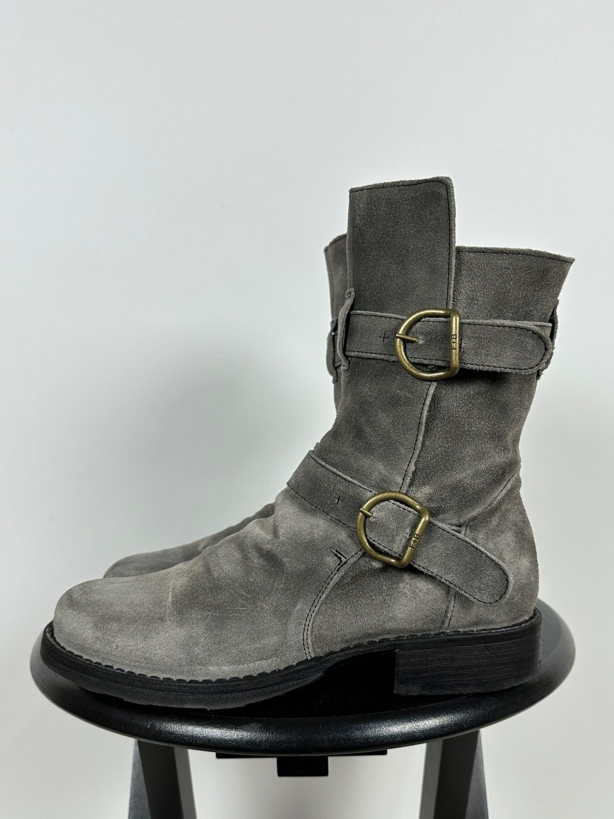 Fiorentini + Baker Fiorentini + Baker Eternity 2 Buckle Moto Ankle Suede Boots Size US 7 / IT 37 - 5 Thumbnail