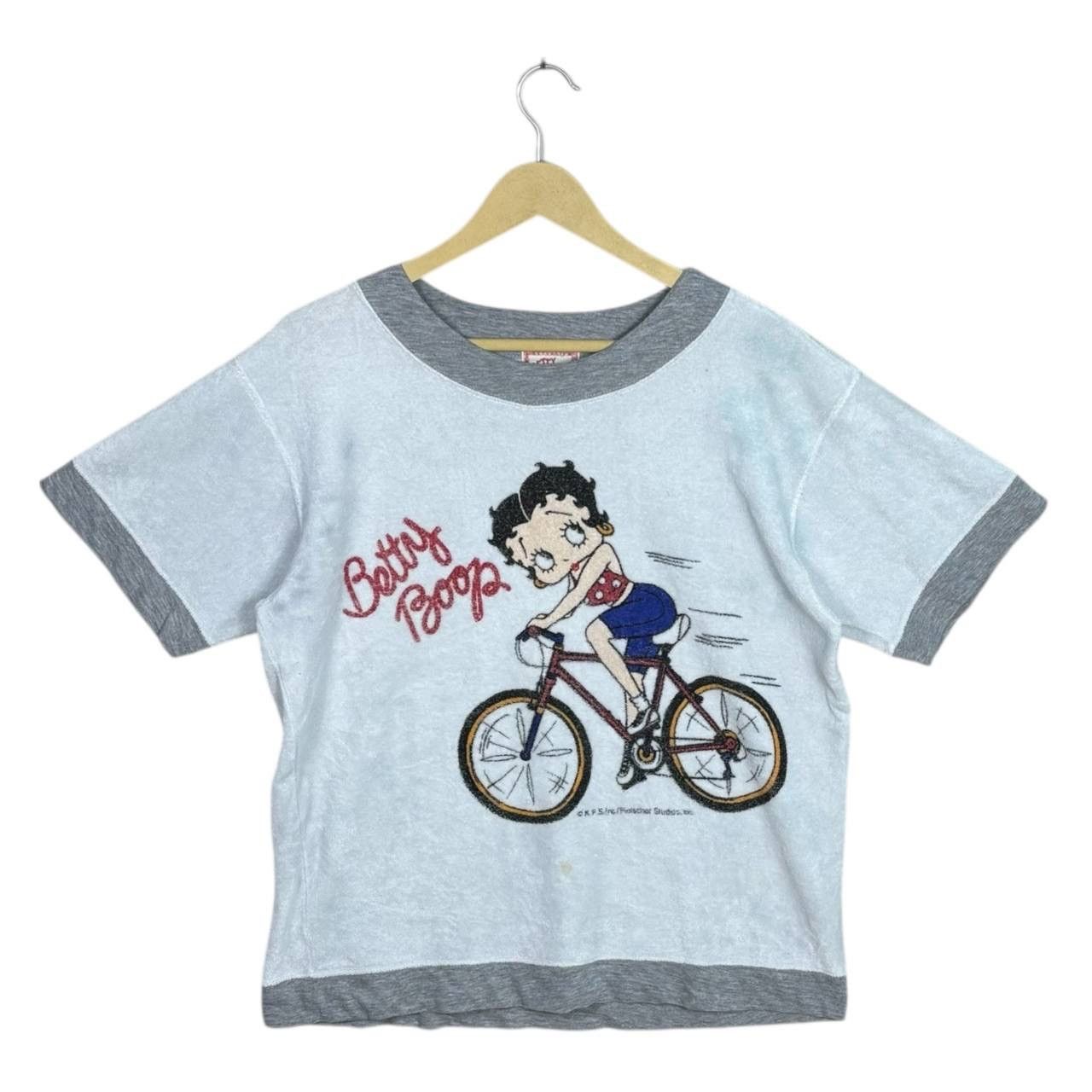 Vintage Vintage Betty Boop Ringer Tee Terry Cloth 90s Y2K Size M/L Size US L / EU 52-54 / 3 - 1 Thumbnail
